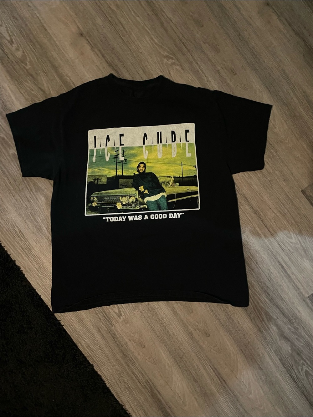 Black Graphic Tee - "Today Was A Good Day" ICE CUBE
